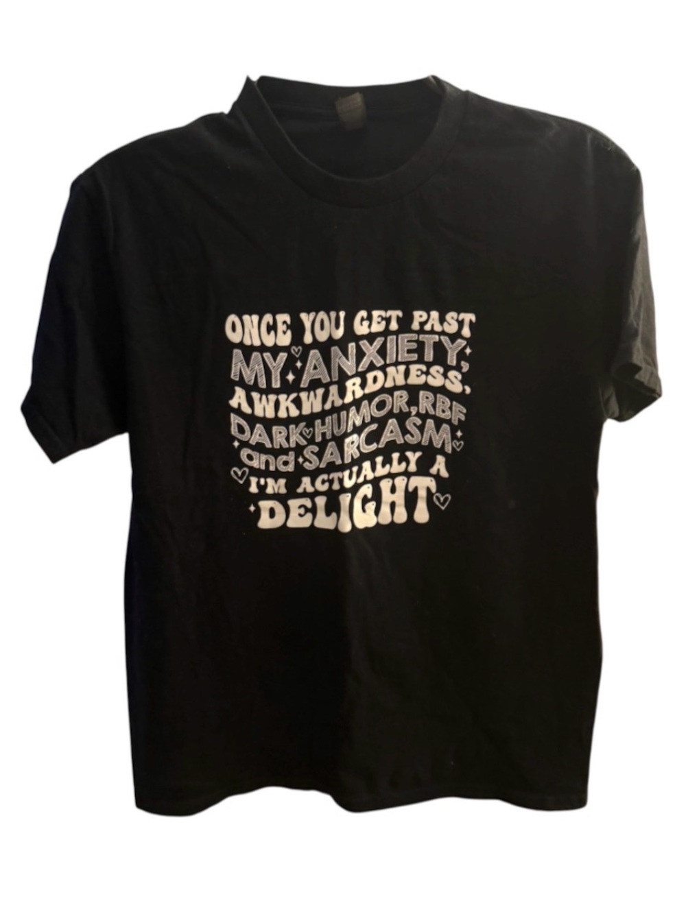 Gildan Black Short Sleeve Sarcastic Tee